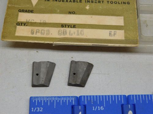 VALENITE CBL-16 CARBIDE CHIPBREAKERS (5 PCS)