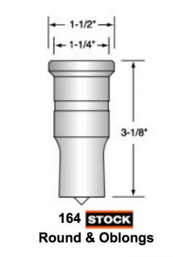 American Punch Oblong 15/16 x 1-1/8 164 BF FREE SHIPPING