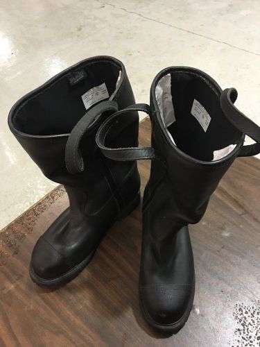 Leather firefighter bunker boots for sale