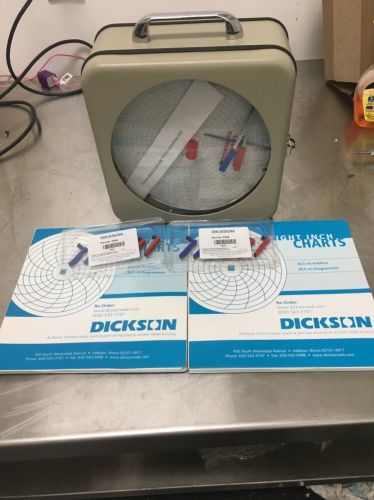 Dickson TH8-7F Temperature Humidity Chart Recorder 8&#034; W/Pens &amp; Charts ***NEW***