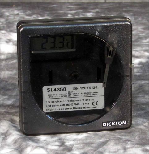 DICKSON SL4350 TEMPERATURE CHART RECORDER 4&#034;