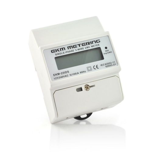 120/240 volt meter apt din rail 60hz for us kilowatthour current pulse output #3 for sale