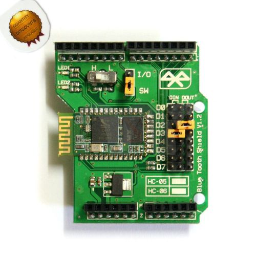 Stackable bluetooth shield support master/slave role mode for arduino for sale