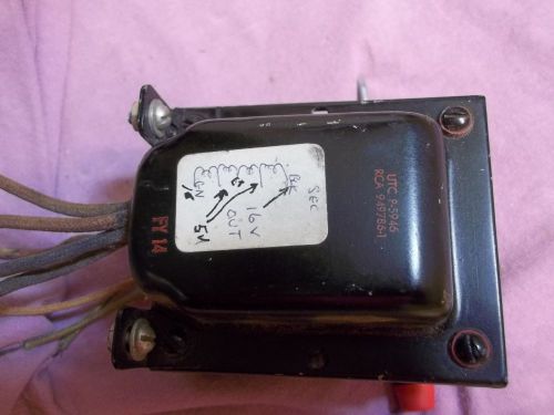 TRANSFORMER UTC P-5946 115V IN DUAL WINDINGS 12V SEC AND 16V AND 5 V