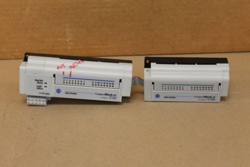 ALLEN BRADLEY 1791D-16BO I/O BLOCK LINKED WITH 1791D-OB16PX EXPANSION BLOCK