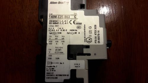 Allen Bradley motor starter/circuit breaker 140-C2E-B63