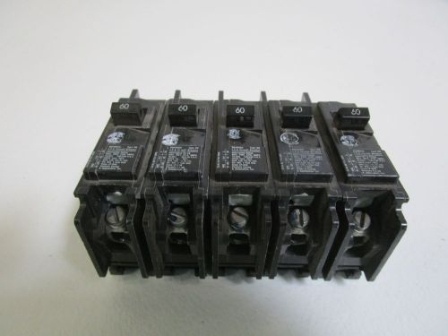 LOT OF 5 ITE CIRCUIT BREAKER 60AMPS BQ1B060 *USED*