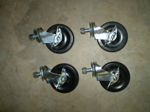 Lot of (4) -- 4&#034; swivel / locking wheels for sale