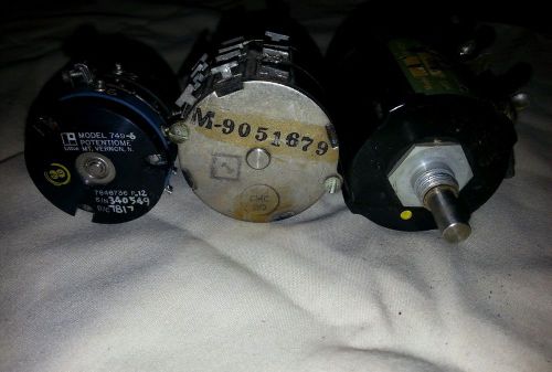 Vintage potentiometer lot of 3 ..