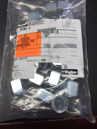 Parker part # 10 bu-s ferulok-s nut - bag of 20 pieces - free shipping! for sale