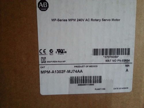 Allen Bradley MPMA1302F-MJ74AA 240v AC Rotary Servo Motor MP series