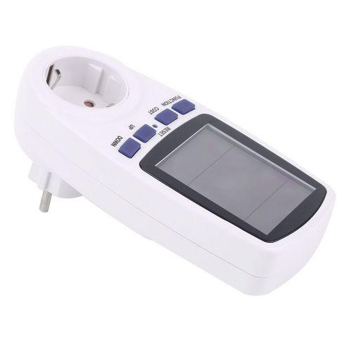 Eu plug energy meter watt volt voltage electricity monitor analyzer power b5 for sale