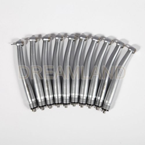 10x SANDENT Dental Dentist High Speed Handpiece Push Button Standard Turbine 4H