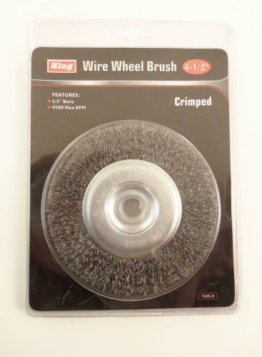 King Crimped Wire Wheel 4 1/2” Brush 1345-0