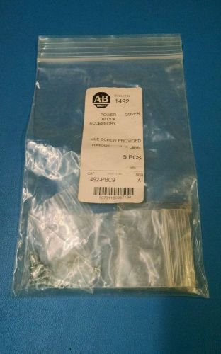 ALLEN-BRADLEY 1492-PBC9 SER A 5 PCS POWER BLOCK COVER