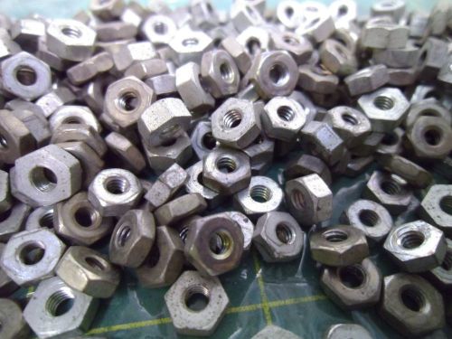 4-40 HEX NUTS STEEL ZINC 7/32-1/4 ACROSS WIDTHS 3/32-7/64 HEIGHTS QTY 468 #59595