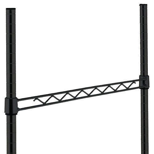 24&#034; Wide Black Hang Rail