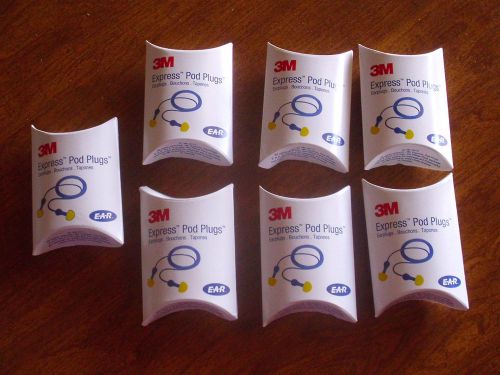 3M Express Ear Pod Plugs Earplugs Lot of 7