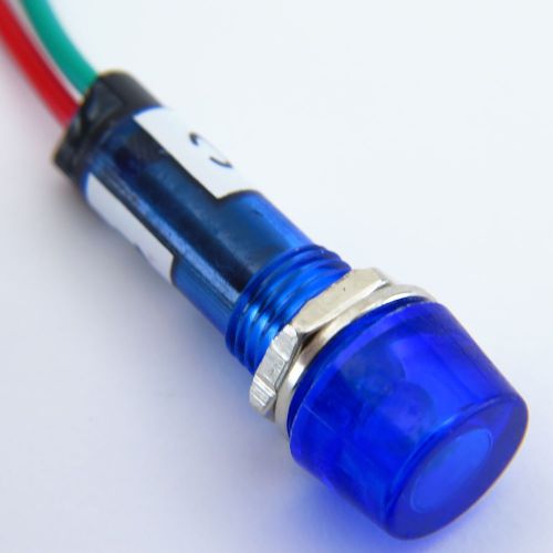 10 yc-9wrt-1b-120 120v ac/dc mini led 9mm blue pilot light cylindrical cap for sale