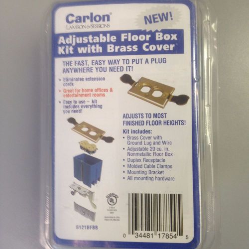 NEW Carlon Adjustable Floor Box B121BFBB