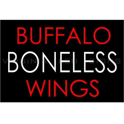 Buffalo boneless wings led sign neon looking 30&#034;x20&#034; pizza high quality for sale