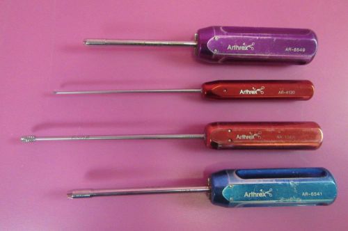 4- Arthrex Arthroscopic Rasp Obturator Shoulder Surgery Instrument Set Lot