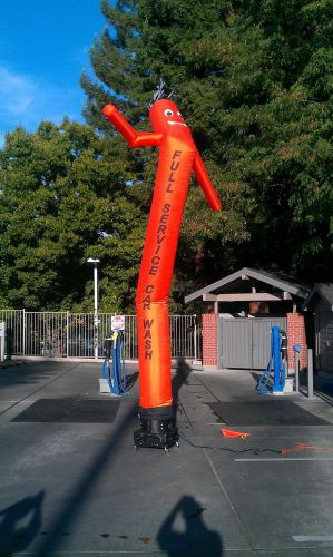 Sky dancer puppet for advertising full service car wash with blower! 2 days old! for sale