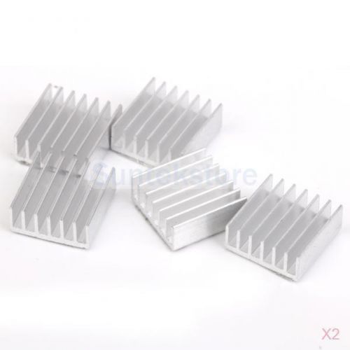 10Pcs Heatsink 14x14x 5mm Aluminum Cooling Fins Kit for Raspberry pi/FPGA/MCU