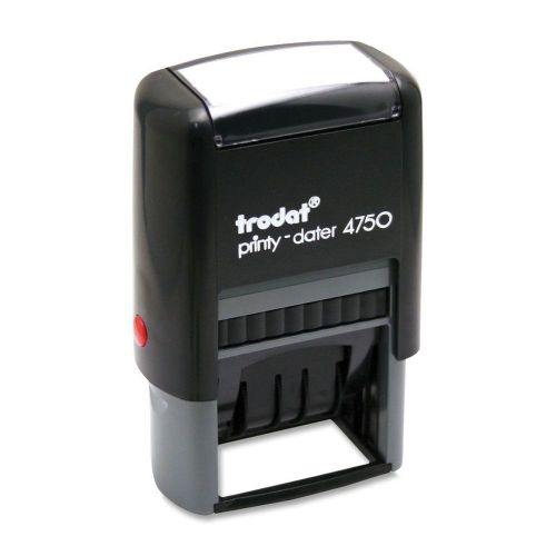 Trodat Economy Self-Inking 5-In-1 Date Stamp Stamp Impression Size: 1 x 1-5/8...