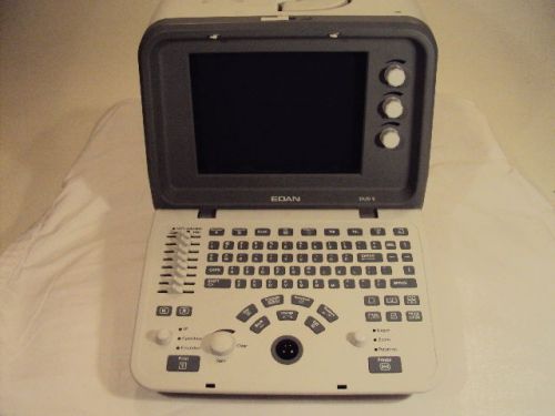 USED EXCELLENT CON. EDAN DUS-6 PORTABLE ULTRASOUND UNIT+CASE &amp; C363-1 TRANSDUCER