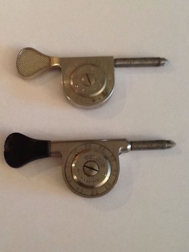 Machinist  Vintage Pair Of LS Starrett RPM / Speed Dial Indicators