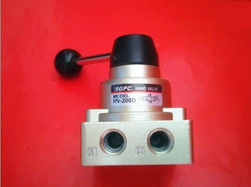 DN08 G1/4 3-Position 4-Way Manual Valve Hand Valve with Base Muffler