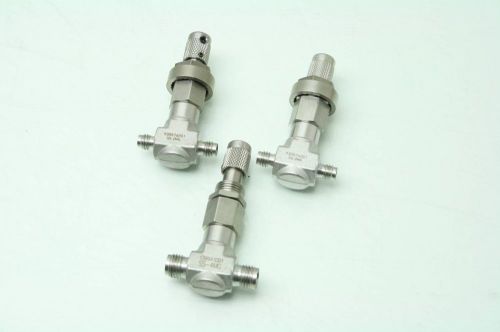Lot of 5 swagelok 316 needle valve ss-4mg micro metering valve  1/4 &#034; male fittings for sale