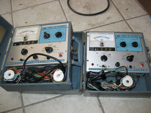 TWO VINTAGE &#034;1966&#034; TWO B&amp;K MODEL 465 VACUUM TUBE TESTER-VINTAGE TV-RADIO WORKS