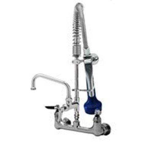 T&amp;S Brass MPQ-8WLV-08-CR EasyInstall Mini Pre-Rinse Units wall mount 8&#034;...