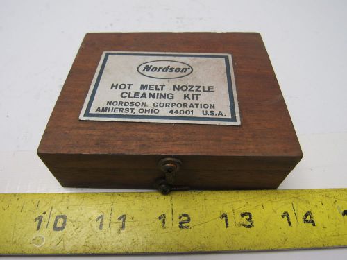 Nordson 901 915 hot melt nozzle cleaning kit complete w/pin vise for sale