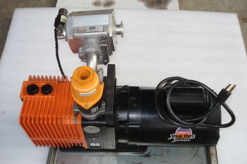 ALCATEL CIT 2005 VACUUM PUMP w/ MKS HPS DIVISION VALVE + ALCATEL PUMP VALVE