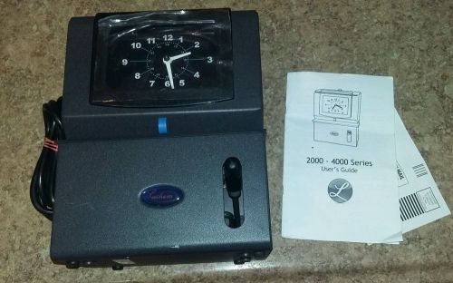 Lathem Time Clock Model 2106 brand new free shipping w/keys automatic