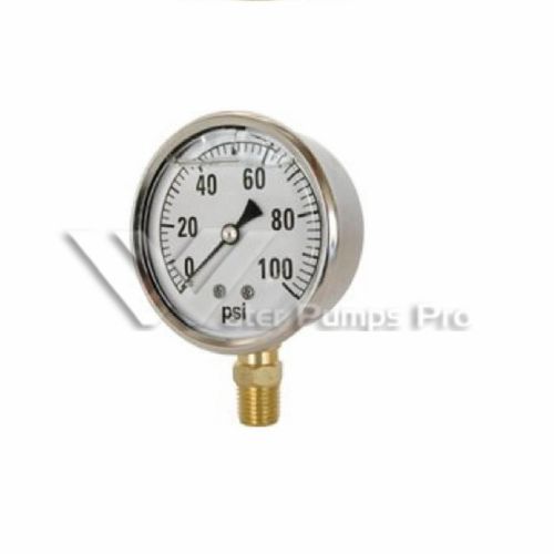 Merrill PGLNL100 Stainless Steel No lead Pressure Gauge 0-100 psi