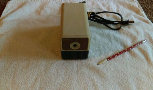 Vintage Boston Electric Pencil Sharpener Model 18 wood grain office