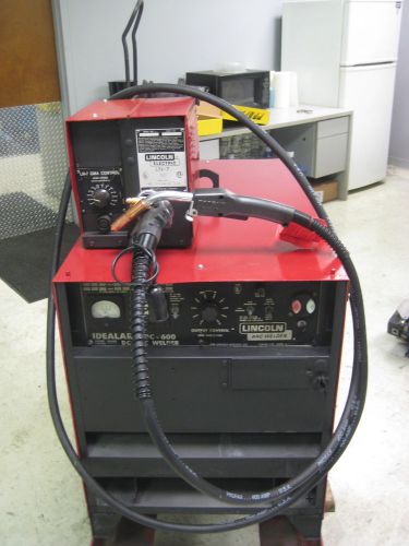 Lincoln idealarc dc-600 &amp; ln-7 multi-process mig welder for sale