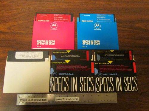 Vintage Software Motorola Specs In Secs Semiconductor Catalogs On Disks