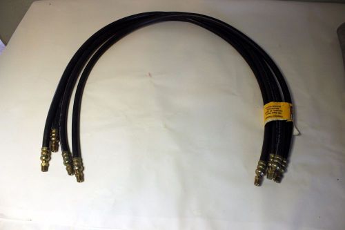 Refrigerant Hose Assy LOT of 4  3/16&#034; ID  Parker 285-4  40&#034; long 1/8&#034; mpt 500psi