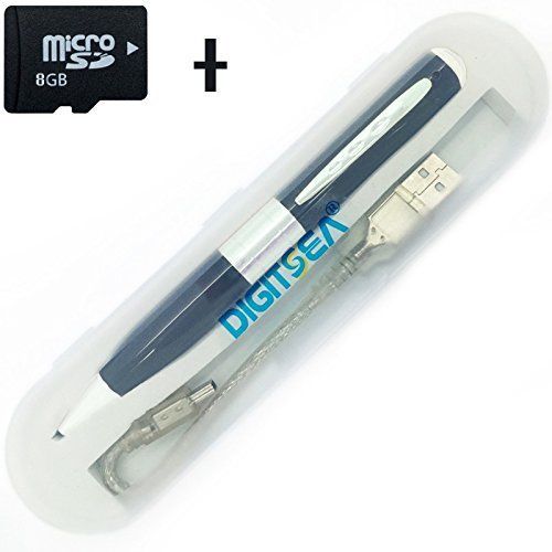 digitsea® Portable Mini Spy Pen + FREE 8GB Memory Card HD Video Hidden DVR Video