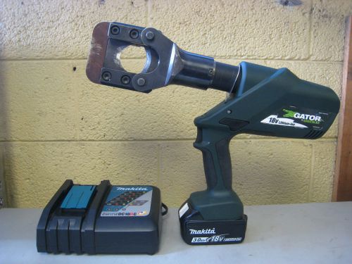 Greenlee Gator ESG45L 18V Li-ion Hydraulic Cable Cutter w/ Makita BL1830 DC18RC