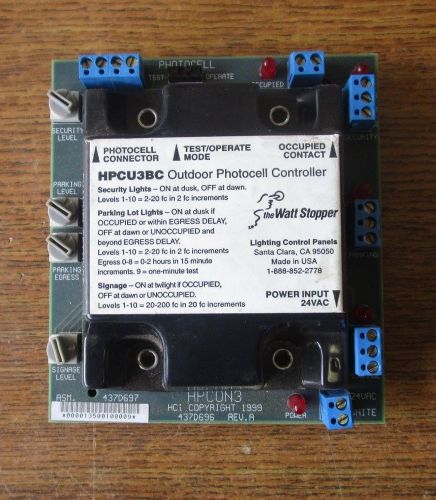 WATT STOPPER PHOTOCELL CONTROLLER HPCU3BC 24VAC