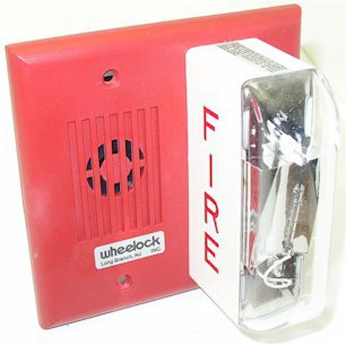 Wheelock miz-24-lsm-vfr strobe horn 15/75cd red 20-31vdc 125190 new in box for sale