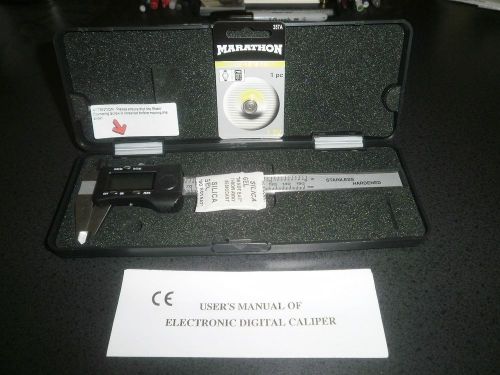 MARATHON WATCH ELECTRONIC 6&#034; DIGITAL CALIPER FRACTIONS 1/128 INCH BRAND NEW~!