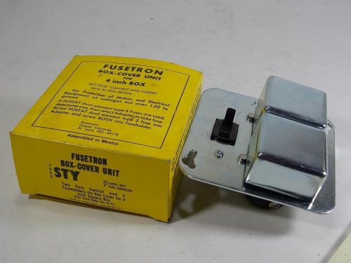 NEW FUSETRON BOX COVER UNIT FOR 4&#034; BOX TYPE STY