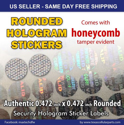 250 ROUND HOLOGRAM WARRANTY VOID SECURITY LABELS STICKERS SEALS